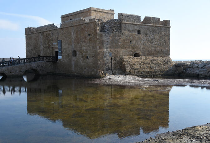 Ancient fort at Paphos harbour