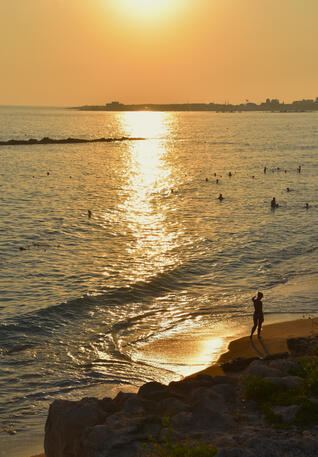 Sunset at the beach